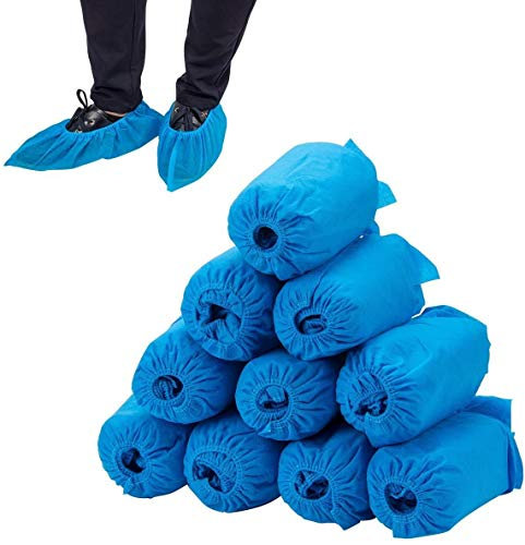 100 Stück Einweg-Schuhüberzieher – rutschfest und langlebig für Arbeitsplatz, Medizin, Innenbereich oder Auto Teppich Bodenschutz