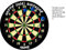7.5 inch circle round Darts board cake topper printed edible icing personalised