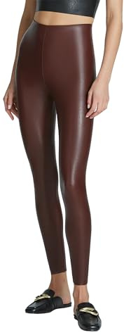 Commando - Faux Leather Leggings | Sculpting Yet Soft & Flexible | Raw-Cut Finish | Machine Washable, Retains Shape & Color, Oxblood, S