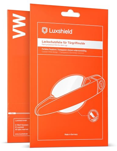 Luxshield Auto Türgriff Schutzfolie Griffmulde für VW Golf 7 (VII) AU/5G I 2012-2019 - Kratzschutz, Lackschutzfolie - Transparent glänzend