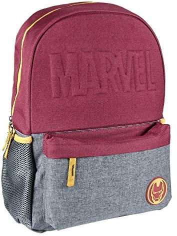 Cerdá - Mochila Escolar Instituto Iron Man de Color Rojo - Mochila de 44 cm | Licencia Oficial Marvel Studios