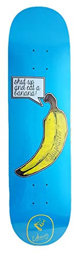 Vamos Skateboards - Banana 8,75 Skateboard Deck + Griptape & Sticker / 7Ply Canadian Maple