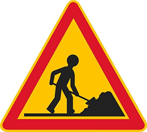 Panneau PVC 5mm 24x20cm Chantier triangle