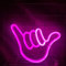 Finger Neon Sign Neon Light Leuchtreklame Neon Licht Wand Led Deko Neon Schild für Schlafzimmer, Kinderzimmer, Wohnzimmer, Bar, Party, Weihnachten Wanddekoration (Rosa Licht)
