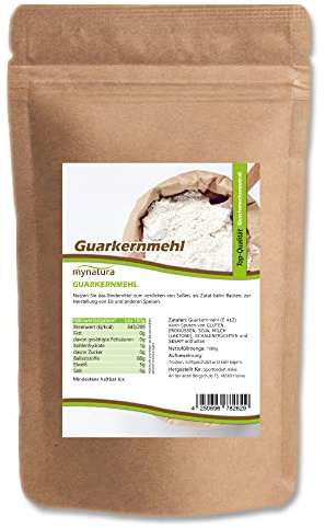 Mynatura Guarkernmehl I Pflanzlich I Bindemittel I Geschmacksneutral I Ballaststoffe I Backen I Kochen I E 412 I Vegan I Im Beutel (1000g)