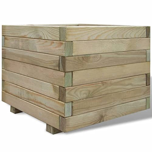INLIFE Hochbeet 50x50x40 cm Holz Quadratisch