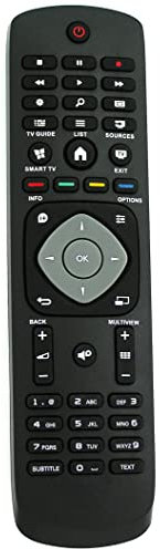 Ersatz Fernbedienung for Philips TV | 32PFK4101/12 | 32PFK4109/12 | 32PFK5109/12 | 32PFK5300/12 | 32PFK5509/12 | 32PFK5709/12