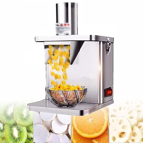 GIZMIT Coupe-légumes électrique Commercial pour Carottes, Hachoir à légumes en Acier Inoxydable, broyeur Automatique de Pommes de Terre, Robot culinaire, Machine de découpe de Fruits