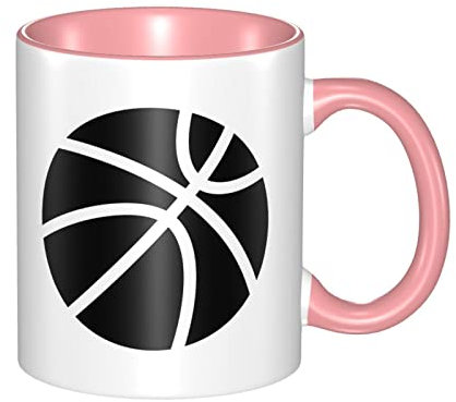 RFSHOP Color Inner Wall Mug Cup,Basketball Sport Mugs,Wide Tea Coffee and Hot Chocolate Cups - 330ml
