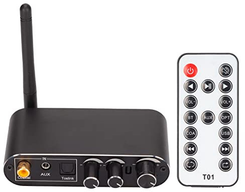 Convertisseur DAC, Télécommande Infrarouge, Fonctions Puissantes, Connexion de 2 Appareils, Connexion Automatique, Convertisseur DAC, Allumage Automatique et Réception