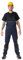 DINOZAVR Fortum Salopette da Uomo - Pantaloni Lunghi da Lavoro - Salopette protettive con Cordura - Salopette da Lavoro da Uomo Blu Scuro 54
