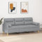 Cozynest 3-Sitzer-Sofa mit Zierkissen Hellgrau 180 cm Stoff Liegesofa für Wohnzimmer, Polstersofa Sessel Relaxsofa Loungesofa Relaxcouch