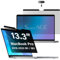 SenseAGE Magnetischer Privatsphäre-Bildschirmschutz für MacBook Pro 13 Zoll (2016-2021 M1/M2) mit WebcamSchiebeabdeckung, Bläschenfrei, Blendschutz