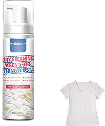Nettoyant à sec pour vêtements - Agent de nettoyage à sec pour élimination des taches de lessive | Spray détachant à sec pour enlever les taches, sécurisé pour les types de tissus
