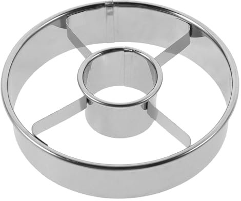 Ciieeo Donut-Ausstecher-Hersteller Edelstahl-Donut-Ausstecher Rund Mousse-Ring Kekse Schokoladenform Wiederverwendbares Backwerkzeug Für Die Küche