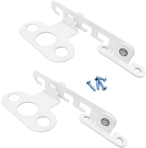 IUSOT 2 Stück Fensterfeststeller,Fensterstopper Set,Fenster Kippregler,Zuschlagschutz Fensterriegel,Kippfensterschutz, Fenstersicherung zum Einstellen des Öffnungswinkels,Einfache Montage,Weiß