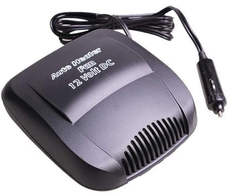 Heating Car Thawing Device With Stylish Motif Design Car Portable Heaters Car Demister Human Design Portable Thawing Device For Car Camp Heater Defrosting Power Operated Heater. (Black, 17x16x9cm)