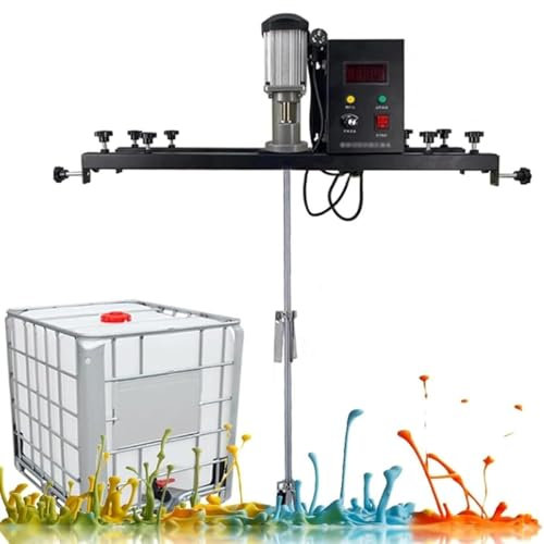 HSOYGE IBC-Standrührwerk, 980 W elektrische Tankmischmaschine, kommerzielle Farbrührmaschine mit Halterung, Farbmischgerät für Tintenlöserrührwerk