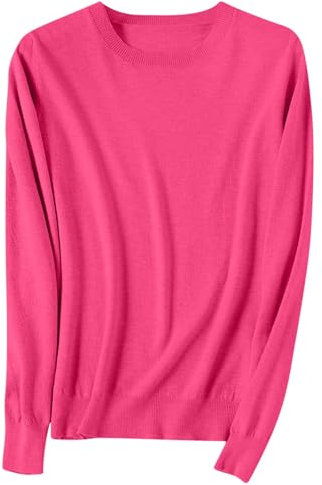 Cashmere Jumpers Ladies Women's Semi Turtleneck Sweater Long Sleeve Solid Color Pullover with A Base Shirt Autumn and Winter Warm Loose Sweater Jumpers for Women UK