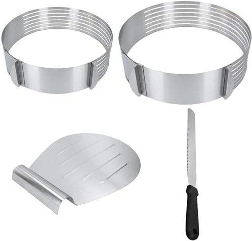 Cake Layer Slicer, Cake Slicer Leveler | Cutter Cake Cutter Slicer Cake Leveler | Coupe-gâteau et trancheuse en acier inoxydable solide pour les célébrations entre amis, anniversaires, Noël