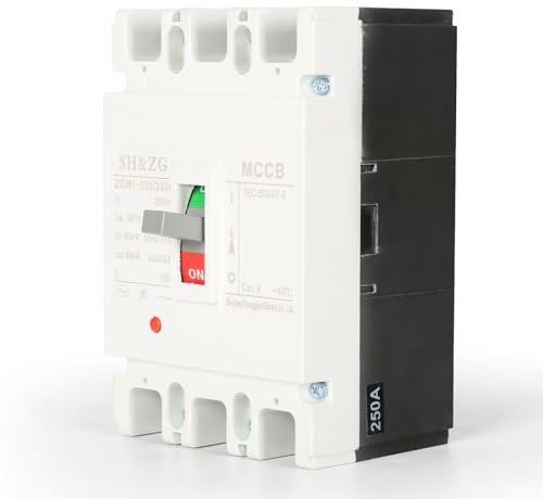 Jadeshay Leistungsschalterschalter, DC-Leistungsschalter MCCB Leitungsschutzschalter 250A 3P Solarbatterieschutzschalter DC Trennschalter 380V