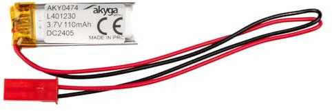Batterie au Lithium polymère LP401230 3,7 V 110 mAh AKYGA AKY0474 Li-Po PCM JST 2 Broches Connecteur 2,54 15 cm