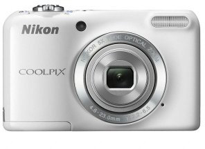 Nikon COOLPIX L27 Compact Digital Camera - White (16.1MP, 5x Optical Zoom) 2.7 inch LCD (Renewed)