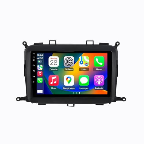 Android 13 2 DIN Pantalla Táctil Radio 9 Coche Pantalla para Kia Carens 2013-2018 con Enlace Espejo/Navegación GPS/Radio FM/BT/Mandos Volante/Reproductor Multimedia(2+32G)