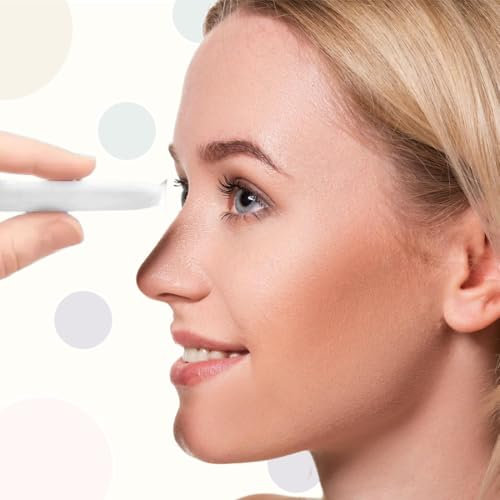 XENQITO 5 Pcs Pinces a lentilles de Contact, Ventouse pour Lentille Souple, Pince à épiler en Silicone, Ventouse Lentille Souples et rigides pour lentilles de Contact avec boîte pour Voyage