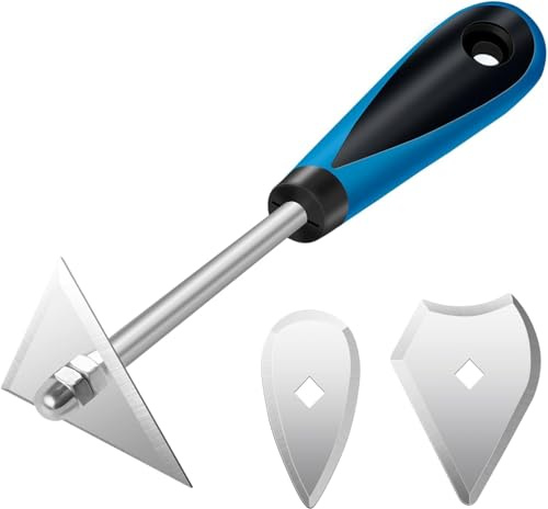 DEKEones 8-Inch Stainless Steel Paint Shave Hook with Triangle, Combination, and Heart Replacement, Versatile Paint Scraper & Remover Tool for Home Improvement