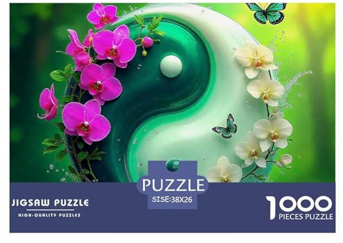 Yin-Yang Puzzle 1000 Teile Für Erwachsene Kinder Puzzles-Geschenk Impossible Game 38x26cm/1000pcs