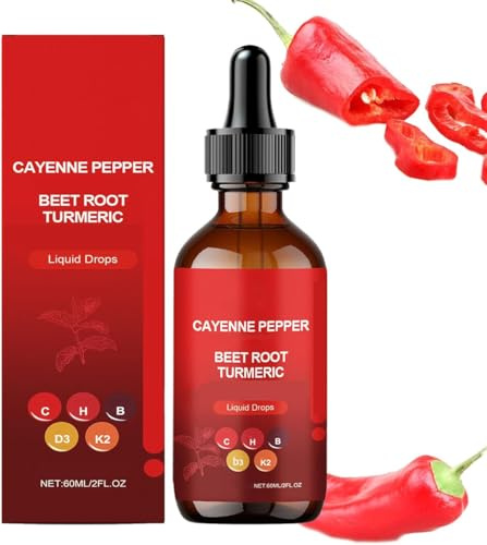 Aeluro Cayenne Drops,Aeluro Cayenne Pepper Extract,Natural Cayenne Pepper Liquid Drops,Gentle Formula, Vegan-Friendly, Easily Absorbed,Firming Skin and Body for Women (1)