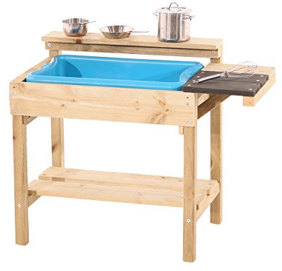 TP Muddy Meuble de Cuisine en Bois pour Jouer avec la Boue