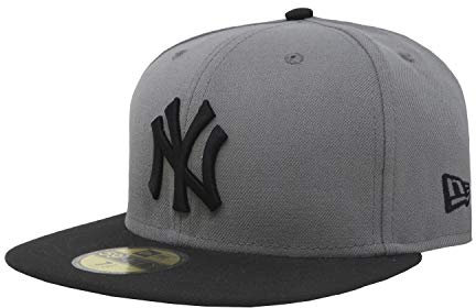 New Era 59Fifty Hat New York Yankees MLB Basic Storm Gray/Black Fitted Cap (8)