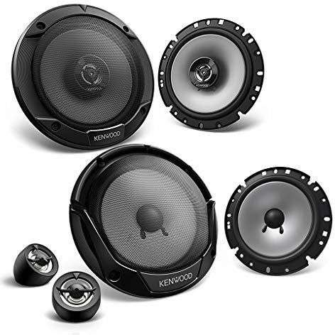 Mediadox Front/Heck 16,5cm/165mm Auto Lautsprecher/Boxen/Speaker Komplett-Set von Kenwood kompatibel für Hyundai