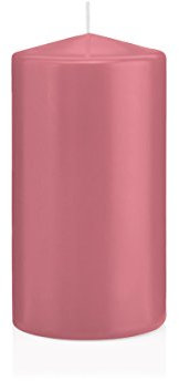 Stumpenkerzen mit Abbrandschutz Altrosa 100 x 50 mm 24 Stück für den sicheren Abbrand von Kerzen auf Adventskränzen und Gestecken