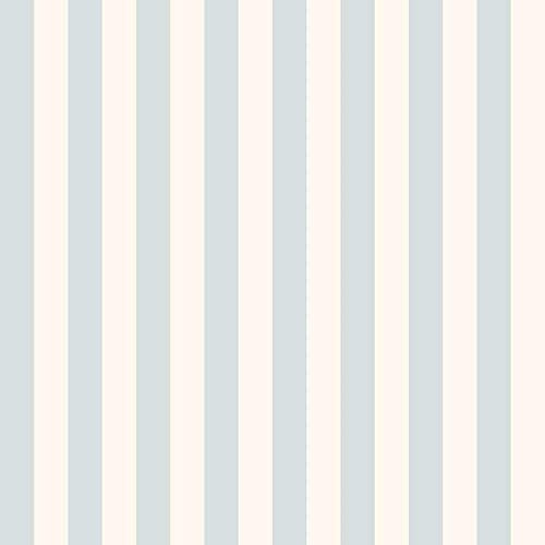 ST36900 - Simply Stripes 3 Striped Cream Blue Galerie Wallpaper