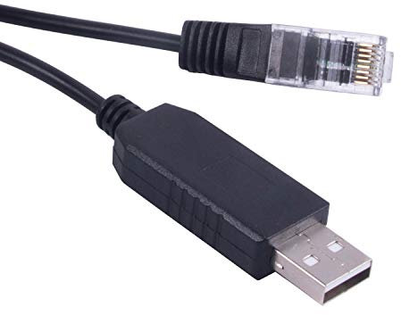 usangreen Skywatcher Goto Control EQMOD Kabel für HEQ5pro AZEQ5 AZEQ6 EQ6-R, 180 cm, PC zur Montage von schwarzem Kabel, USB auf RJ45 8P8C, für Laptop und PC, ASCOM-Software Steuerung