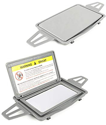 LST 2x Sonnenblende mit Spiegel Rahmen Halterung Hellgrau W210 W211 CLS C219