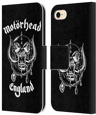 Head Case Designs Offizielle Motorhead England Grafiken Leder-Wallet-Hülle Kompatibel mit Apple iPhone 7/8 / SE 2020 & 2022