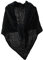 G-LIKE Damen Dreieckschal Schultertuch Umhang – Frühling Herbst Winter Gestrickt Warm Dekorativ Umschlagtuch Schal Halstuch Kopftuch Dreieckstuch für Frauen Mädchen - Strickwolle (Schwarz)