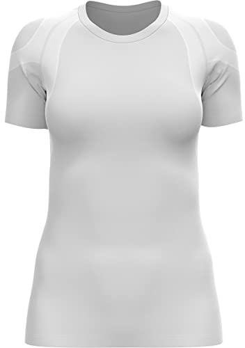 Odlo Damen Kurzarm Laufshirt Active Spine, White, S