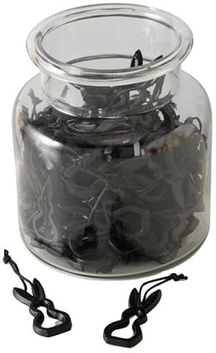 RiloStore 4 STK Osterhasen schwarz 6cm Metall Deko Hasen b489 Osterdeko Ostern Dekohase Osterschmuck HASE Hänger Metallhasen