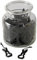 RiloStore 4 STK Osterhasen schwarz 6cm Metall Deko Hasen b489 Osterdeko Ostern Dekohase Osterschmuck HASE Hänger Metallhasen
