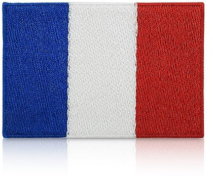 Parche de la bandera de Francia con cierre de sujeción | Bandera Francesa Airsoft Patches France Flag Finally Home…