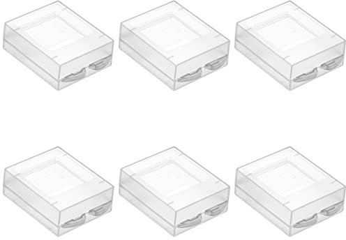 Cosmos Kunststoff-Aufbewahrungsboxen, kompatibel mit GoPro Hero Batterien, matt, transparent, 6 Stück