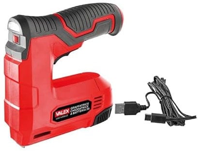 Valex Graffatrice chiodatrice a batteria al litio 36 Chiodi e Punti 3,6V 1,5Ah