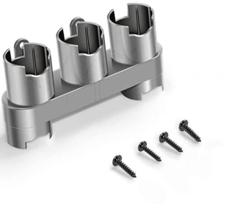 Accessories Storage Bracket Holder Shelf fit for Dyson V7 V8 V10 V11 Vacuum Cleaner Parts Accessories Brush Tool Nozzle Base (Color : With silver screw)