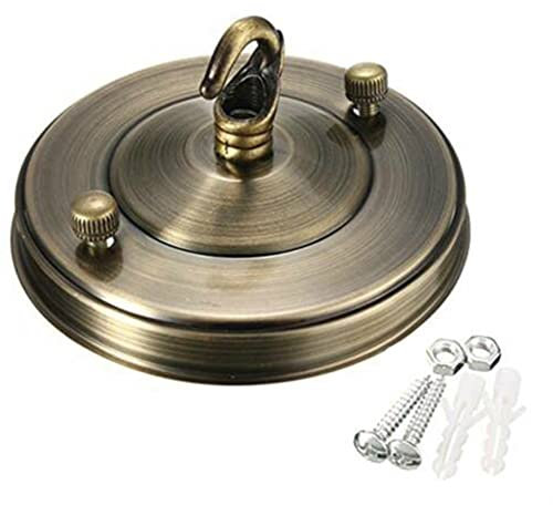 FUBESK Ceiling Cover Plate Hook Pendant,Vintage Ceiling Rose Hook Plate Light Fitting Chandelier Pendant Lamp Parts for Light Fitting