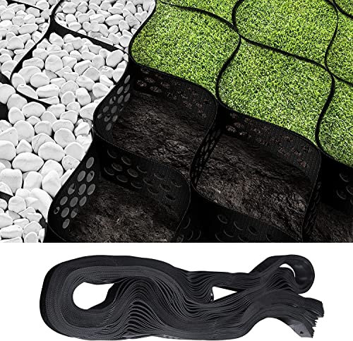 15m² Gravel and Grass Grid Paver Path Base Mat-Grid Shed Base Kit-Grass Mat-Gravel Grid for Driveways, Pavers, Garden Path, Garden Weed Membrane, Greenhouse, Driveway Grids for Gravel(5 * 3M)